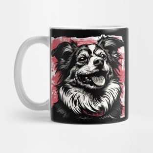 Retro Art Sheltie Dog Lover Mug